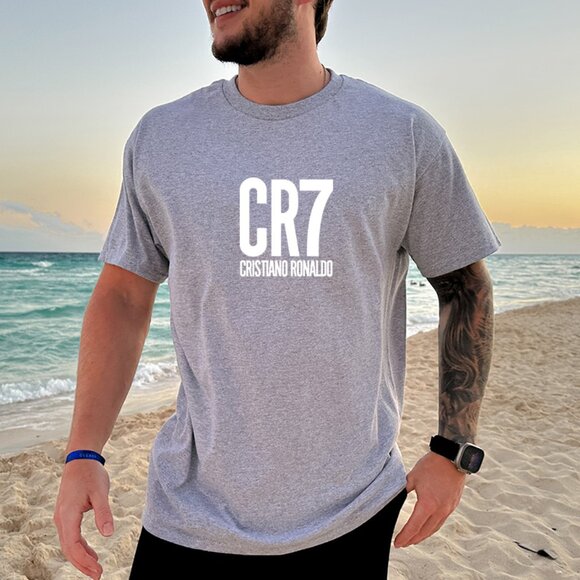Cristiano Ronaldo Heat Pressed Graphic Tee | Men’s Soccer Shirt S-2XL - Picture 1 of 2